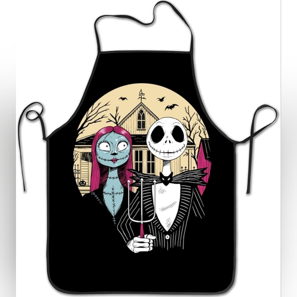 Nightmare Before Christmas Character Apron - Black